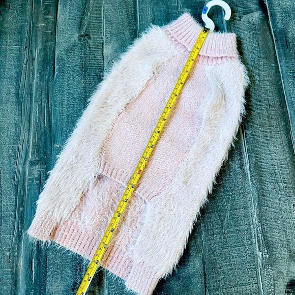 Soft Pink Unicorn Sequin Embroidered Dog Pet Sweater M - Picture 3 of 3